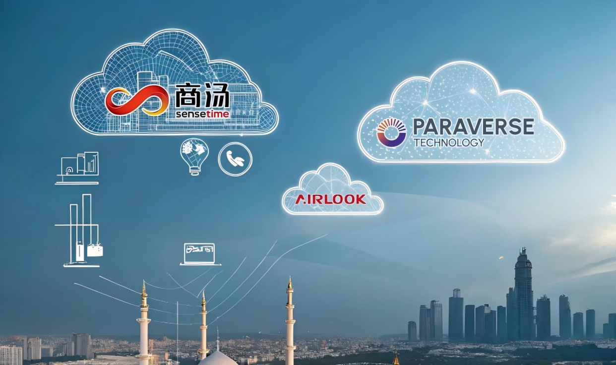 强强联合，掘金中东。AIRLOOK、商汤联合Paraverse平行云打造实时云渲染实景三维与AI大模型。